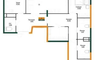 Продажа 4-комнатной квартиры, 110.7 м², ул. Халиуллина, дом  196 стр - Продажа  четырехкомнатных квартир в Алматы без посредников