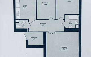 Продажа 3-комнатной квартиры, 84 м², ул. Калдаякова, дом  26 стр - Продажа  трехкомнатных квартир в Астане