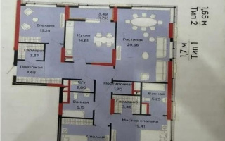 Продажа 4-комнатной квартиры, 135.4 м² - Продажа четырехкомнатных квартир в Астане