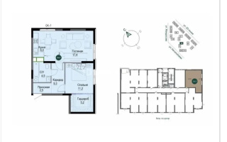 Продажа 2-комнатной квартиры, 54.1 м², ул. Утепова, дом  31 - Продажа квартир в Алматы