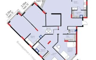 Продажа 5-комнатной квартиры, 179.82 м² - Продажа пятикомнатных и более квартир в Казахстане