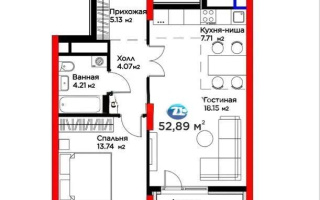 Продажа 2-комнатной квартиры, 52.89 м², ул. Мухамедханова, дом  6/1 стр - Продажа  двухкомнатных квартир в Астане