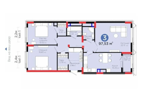Продажа 3-комнатной квартиры, 98 м², ул. Бухар жырау, дом  20 - Продажа  трехкомнатных квартир в Астане