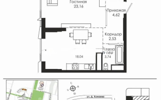 Продажа 1-комнатной квартиры, 52.09 м² - Продажа однокомнатных квартир в р-не Нура Астаны
