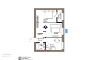 Продажа 2-комнатной квартиры, 56.27 м² - Продажа квартир в р-не Нура Астаны