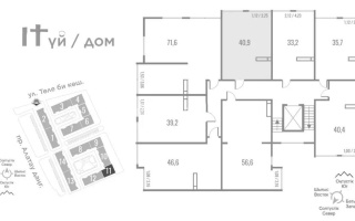 Продажа 1-комнатной квартиры, 40.9 м², пр. Алатау, дом  12а/1 - Продажа  однокомнатных квартир в Алматы без посредников с фото