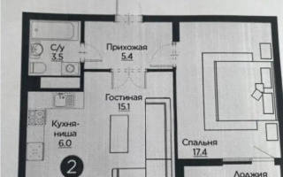 Продажа 2-комнатной квартиры, 50 м², ул. Айнакол, дом  64 - Продажа квартир в Астане с фото