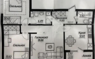 Продажа 3-комнатной квартиры, 76 м², ул. Байтурсынова, дом  16 стр - Продажа  трехкомнатных квартир в новостройках Астаны