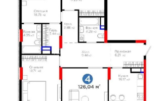 Продажа 4-комнатной квартиры, 130 м², ул. Бухар жырау, дом  57/6 - Продажа  четырехкомнатных квартир в Астане