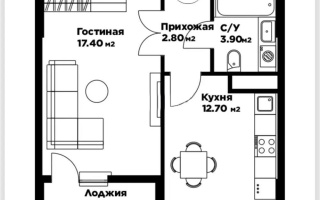 Продажа 1-комнатной квартиры, 39 м², ул. Е-36, дом  5 - Продажа квартир в Астане с фото