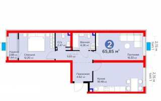 Продажа 2-комнатной квартиры, 65.85 м² - Продажа квартир в новостройках Алматы - страница 10