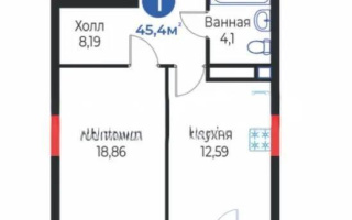Продажа 1-комнатной квартиры, 45.5 м², ул. Айтматова, дом  48 стр - Продажа квартир в Астане без посредников