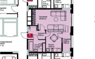 Продажа 1-комнатной квартиры, 40.1 м² - Продажа однокомнатных квартир в блочном доме в Казахстане