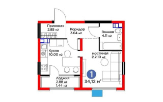 Продажа 1-комнатной квартиры, 34.12 м² - Продажа однокомнатных квартир в Алматы - страница 11