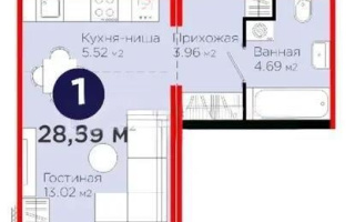 Продажа 1-комнатной квартиры, 29 м², ул. С-902, дом  8 - Продажа квартир в Астане