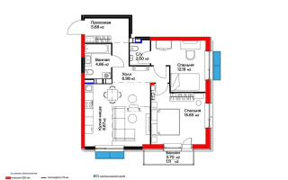 Продажа 3-комнатной квартиры, 70.77 м², ул. Момышулы, дом  5/4 - Продажа  трехкомнатных квартир в новостройках Алматы без посредников