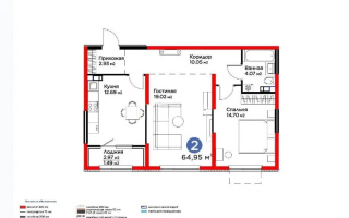Продажа 2-комнатной квартиры, 65 м², ул. Тараз, дом  8/1 стр - Продажа квартир в новостройках Алматы без посредников