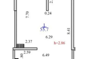 Продажа 2-комнатной квартиры, 57.3 м², пр. Рыскулова, дом  103/7 стр - Продажа  двухкомнатных квартир в Алматы с фото