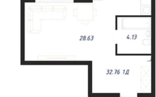 Продажа 1-комнатной квартиры, 32.76 м², ул. Байтурсынова, дом  16 стр - Продажа  однокомнатных квартир в новостройках Астаны