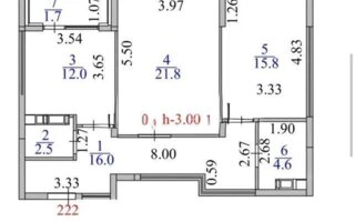 Продажа 2-комнатной квартиры, 74.4 м²
