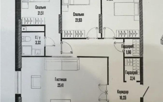 Продажа 4-комнатной квартиры, 139.39 м², ул. Бухар жырау, дом  12/2 - Продажа  четырехкомнатных квартир в новостройках Астаны