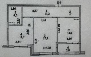 Продажа 2-комнатной квартиры, 61 м²