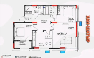 Продажа 3-комнатной квартиры, 99 м², ул. Толе би, дом  52 - Продажа  трехкомнатных квартир в новостройках Астаны