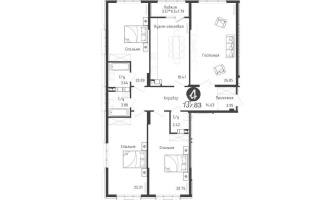 Продажа 4-комнатной квартиры, 137.83 м² - Продажа квартир в Бостандыкском р-не Алматы - страница 4