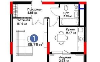 Продажа 1-комнатной квартиры, 36 м² - Продажа однокомнатных квартир в Казахстане