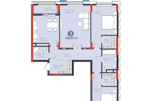 Продажа 3-комнатной квартиры, 106.63 м² - Продажа квартир в р-не Есиль Астаны - страница 23