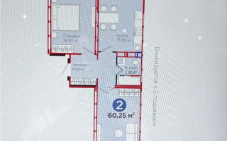 Продажа 2-комнатной квартиры, 62 м² - Продажа квартир в монолитном доме в Астане