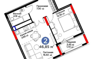 Продажа 2-комнатной квартиры, 46.85 м² - Продажа двухкомнатных квартир в Астане - страница 7