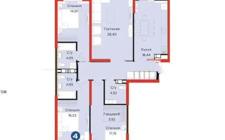 Продажа 4-комнатной квартиры, 127.35 м² - Продажа квартир в монолитном доме в Алматы - страница 2