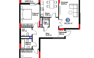 Продажа 3-комнатной квартиры, 90 м², пр. Туран, дом  57/5 стр - Продажа  трехкомнатных квартир в новостройках Астаны без посредников