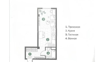 Продажа 1-комнатной квартиры, 31 м² - Продажа однокомнатных квартир в монолитно-каркасном доме в Казахстане