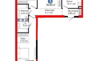 Продажа 3-комнатной квартиры, 90.83 м² - Продажа  трехкомнатных квартир в новостройках Алматы - страница 5