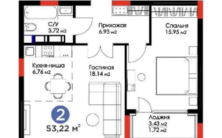 Продажа 2-комнатной квартиры, 54 м², ул. Мухамедханова, дом  4/3 - Продажа квартир в Казахстане