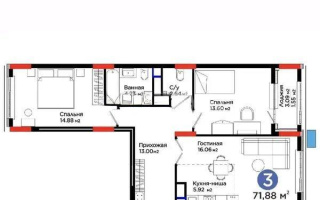 Продажа 3-комнатной квартиры, 71 м², ул. Е-796, дом  1 стр - Продажа квартир в Астане