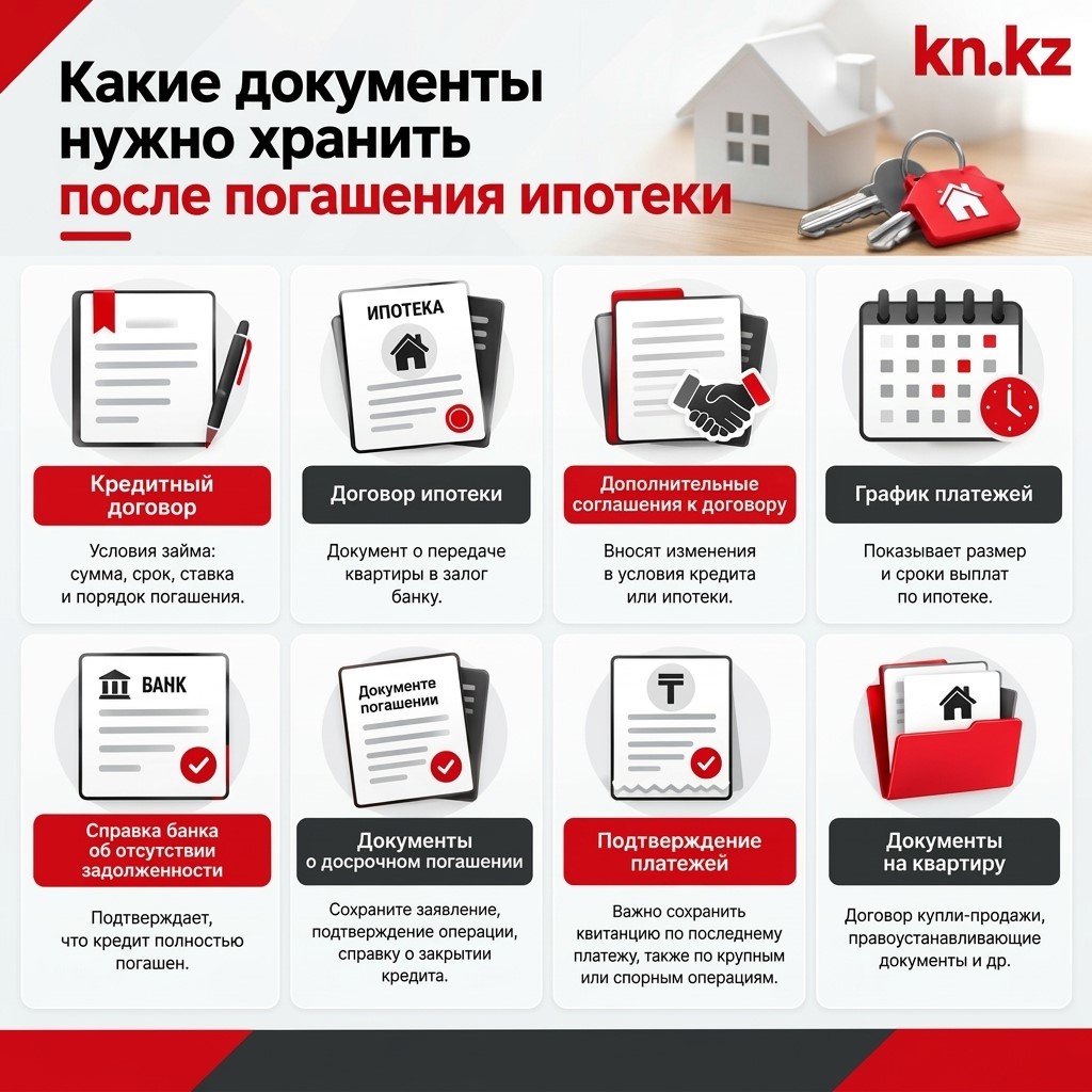 Инфографика "Какие документы нужно хранить после погашения ипотеки" Инфографика "Какие документы нужно хранить после погашения ипотеки"
